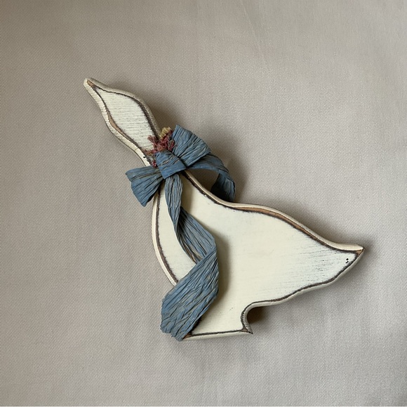 Other - Cream and Blue Rustic Vintage Goose Decor